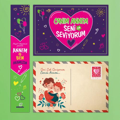 İyi Ki Varsın Anne Ayraç Kartpostal - Halkkitabevi