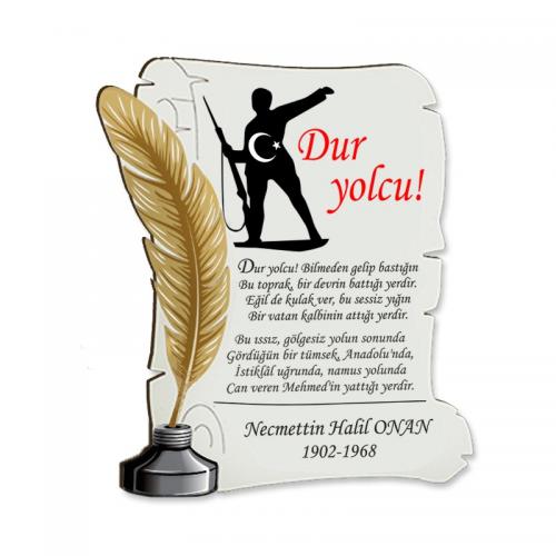 Ahşap Ferman Magnet "Duryolcu"