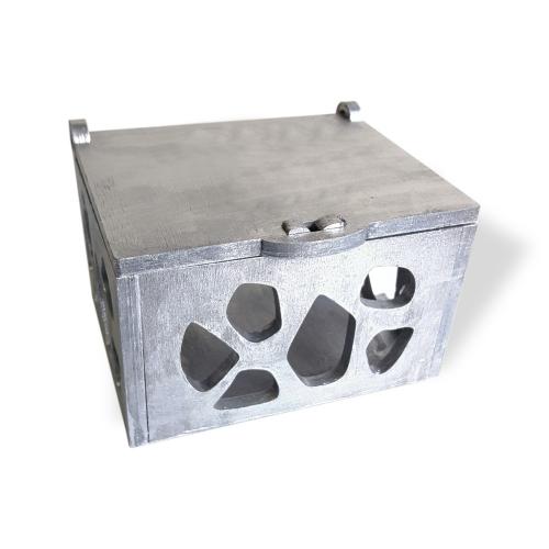 Ahşap, Kapaklı Kutu, Leopar Desenli, Gümüş