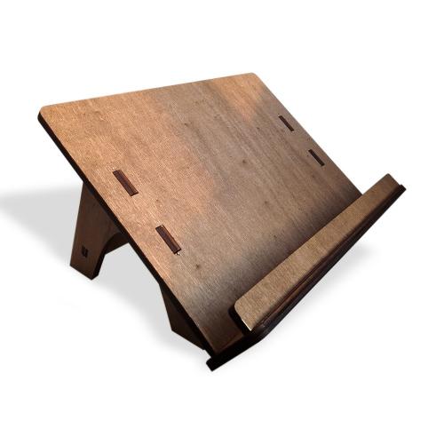 Ahşap Kitap Okuma ve Tablet Standı Model 1