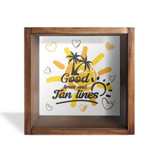 Camlı Ahşap Kumbara Yaz Tatili - Halkkitabevi