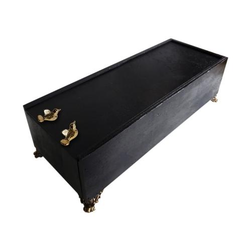 Ahşap, Sürgülü Kutu, Payitaht Ayaklı, Siyah