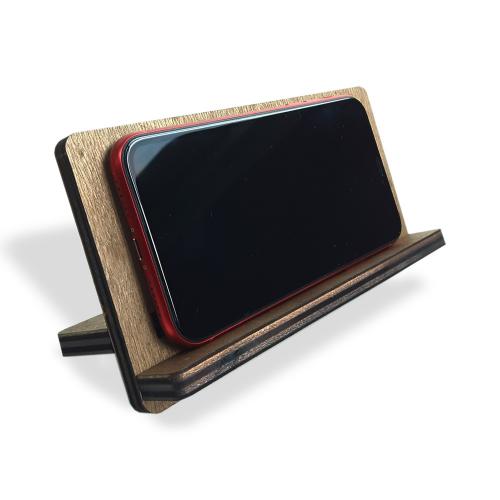 Ahşap Telefon Standı - Yatay