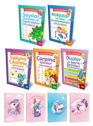 Akıllı Matematik 5li Kitap Seti ve 4 Defter-5 - Halkkitabevi