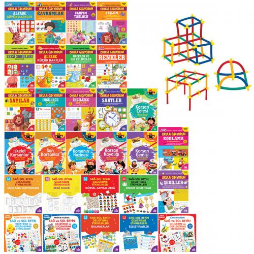 Aktivite Gezegeni Seti - 30 Kitap ve Sihirbaz Çubuklar