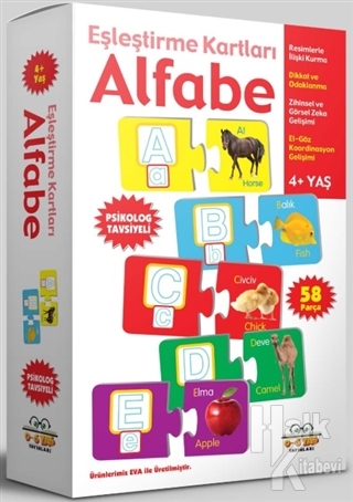 Alfabe - Eşleştirme Kartları (4+ Yaş)