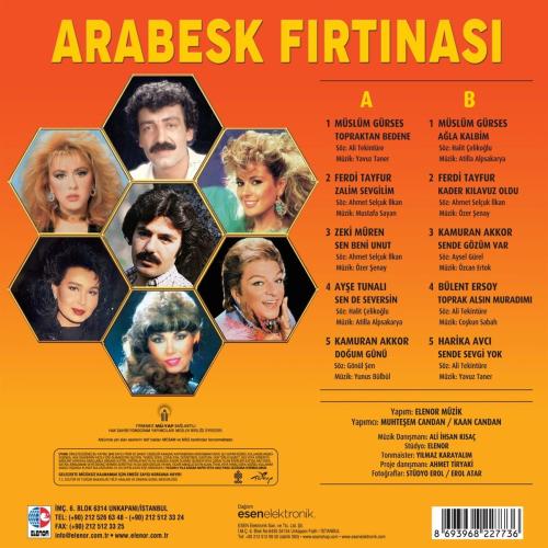 Arabesk Fırtınası - Çeşitli Sanatçılar (Plak) - Halkkitabevi