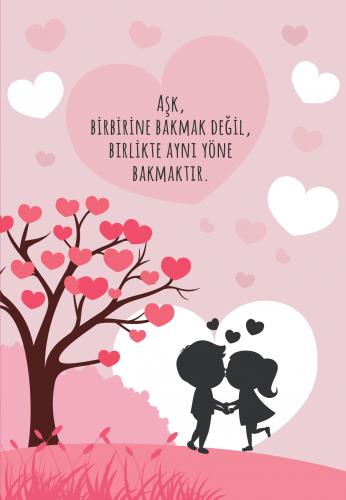 Aşk Meyvesi 13,5x19,5cm Çizgili Defter 128 Sayfa - Halkkitabevi