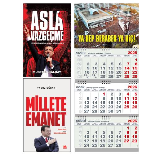 Asla Vazgeçme ve Millete Emanet - Gemici Duvar Takvimi-YHBYH