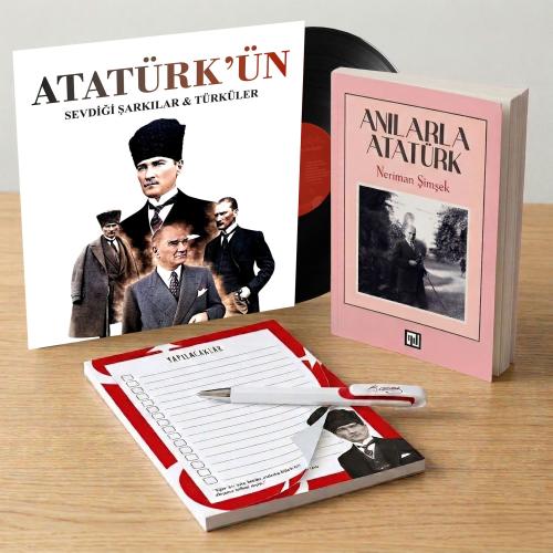 Atatürk'ün Sevdiği Şarkılar & Türküler Plak - Anılarla Atatürk - Bloknot ve Kalem