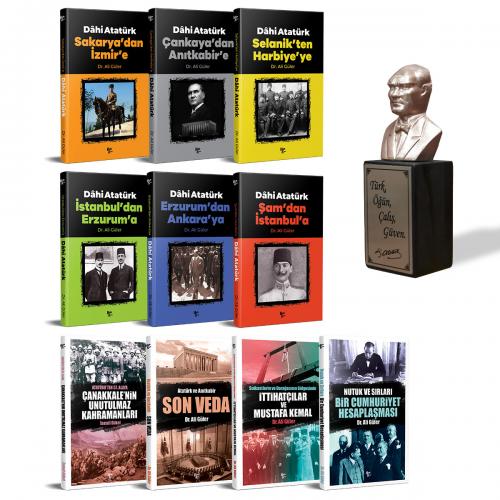 Atatürk'ü Anlamak Seti - 10 Kitap ve Atatürk Büstü Bronz - Halkkitabev