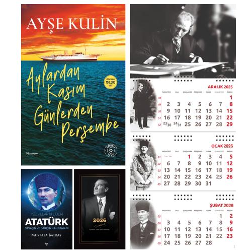 Aylardan Kasım Günlerden Perşembe ve Yüzyılların Lideri Atatürk - İstikbal Ajanda - İmza Duvar Takvimi