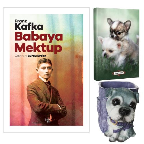 Babaya Mektup - Franz Kafka ve Dekoratif Köpek Kalemlik - Minik Dostlar Planlama Defteri