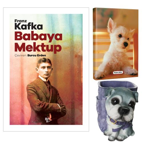 Babaya Mektup - Franz Kafka ve Dekoratif Köpek Kalemlik - Pamuk Şeker Planlama Defteri