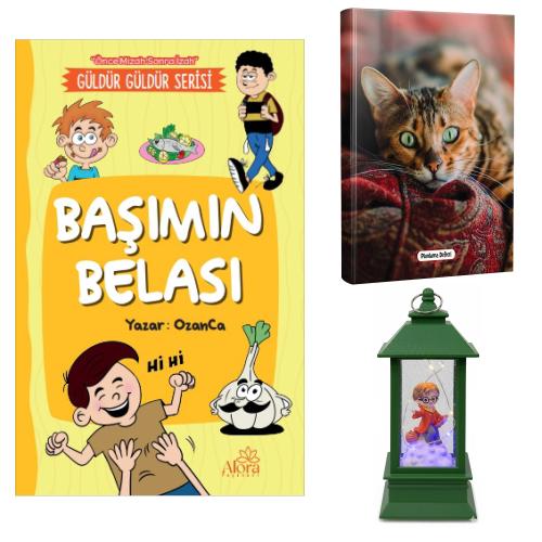 Başımın Belası - Şaşkın Kedi Planlama Defteri ve Harry Potter Temalı Fener Tipi Işıklı Kar Küresi