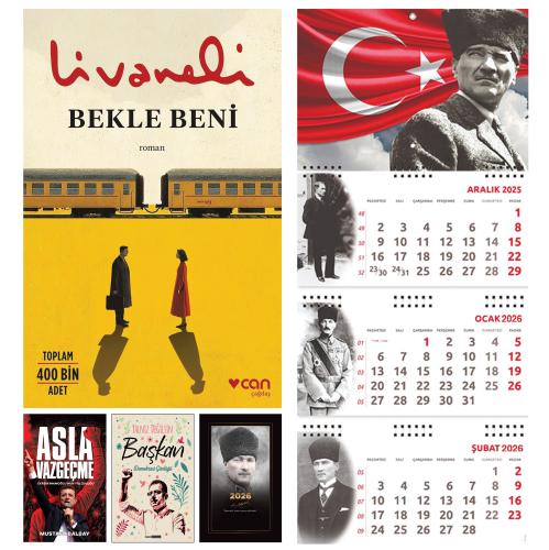 Bekle Beni  - Asla Vazgeçme ve Yalnız Değilsin Başkan - Komutan Ajanda - Ayyıldız Duvar Takvimi