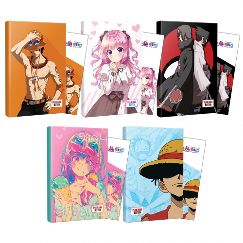 Beşli Ace-Icecream-Luffy-Violet-Sasuke-Itachi Defter ve Ayraç - Halk