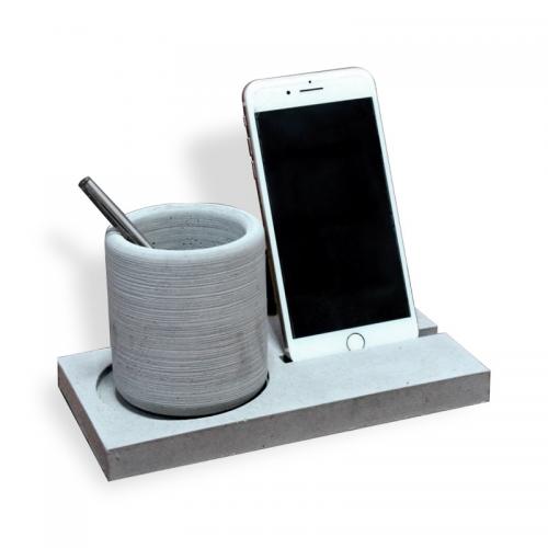 Beton Kalemlik ve Telefon Tutacağı - Halkkitabevi