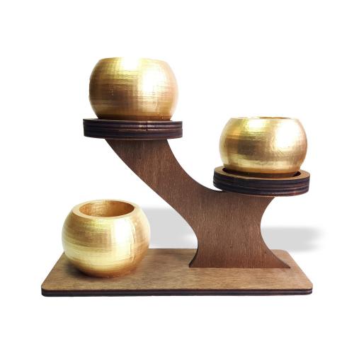 Beton Saksılı Ahşap V Stand - Halkkitabevi