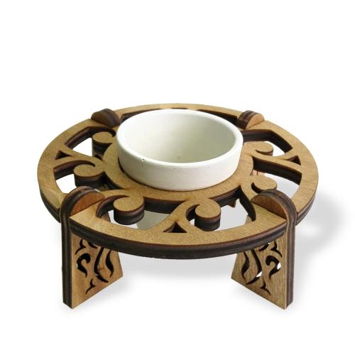 Beton Saksılı Circle Desenli Stand Model 1 - Halkkitabevi