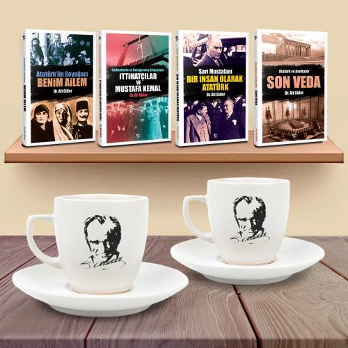 Bir İnsan Olarak Atatürk Hediye Seti - Portre Fincan - Halkkitabevi