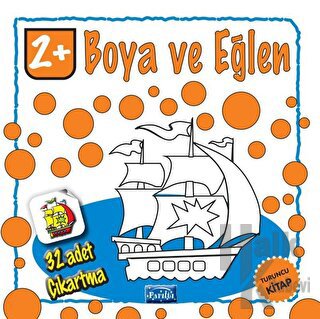 Boya ve Eğlen - Turuncu Kitap - 32 Adet Çıkartma - Halkkitabevi