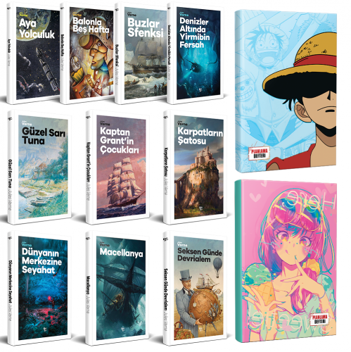 Çocuk Klasikleri 10 Kitap - Luffy ve Icecream Defter - Halkkitabevi