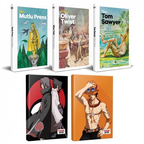 Çocuk Klasikleri 3 Kitap - Ace ve Sasuke-Itachi Defter - Halkkitabevi
