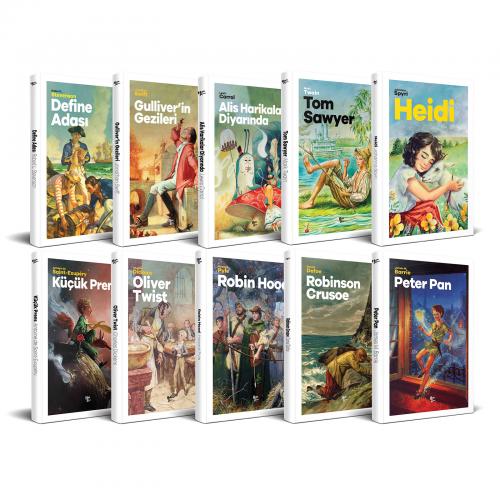 Tatil Kitapları - 10lu Dünya Çocuk Klasikleri - Halkkitabevi