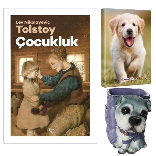Çocukluk - Tolstoy ve Dekoratif Köpek Kalemlik - Mutlu Prens Planlama Defteri
