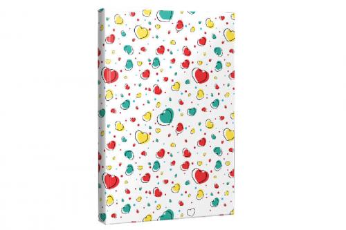 Çizgili Defter Kalpli