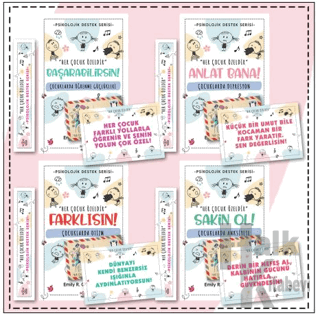 Çocuklar İçin Psikoloik Destek Serisi 4 Kitap (Set 2)