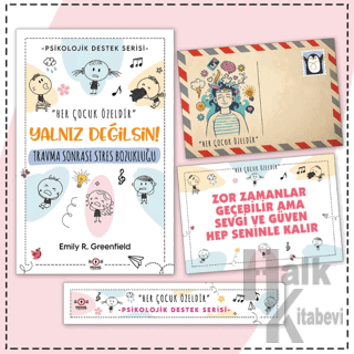 Çocuklar İçin Psikolojik Destek Serisi - Çocuklarda Travma Sonrası Stres Bozukluğu - Kartpostal ve Ayraç
