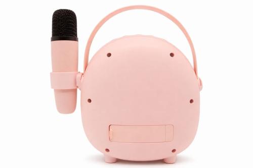 Çocuklara Özel Retro Tasarımlı Bluetooth Karaoke Mikrofon ve Ahşap Tri