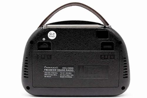 Crownwell Taşınabilir Bluetooth Retro Radyo Arizona Serisi / Grey - Ha