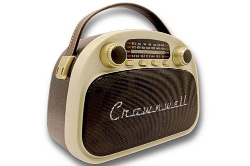 Crownwell Taşınabilir Bluetooth Retro Radyo Arizona Serisi Krem - Halk