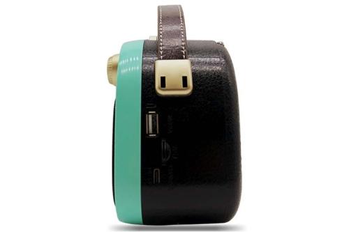 Crownwell Taşınabilir Bluetooth Retro Radyo Arizona Serisi Turkuaz - H