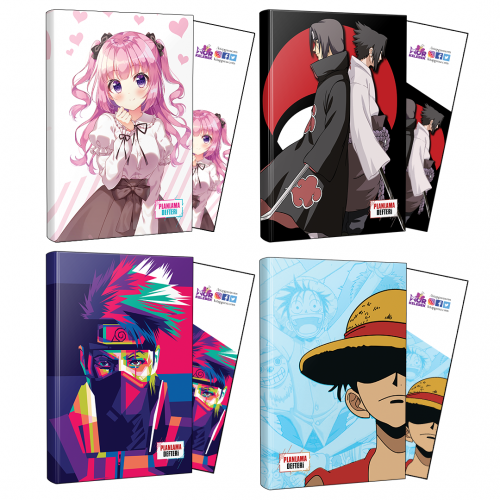 Dörtlü Violet-Sasuke-Itachi-Naruto-Luffy Defter ve Ayraç - Halkkita