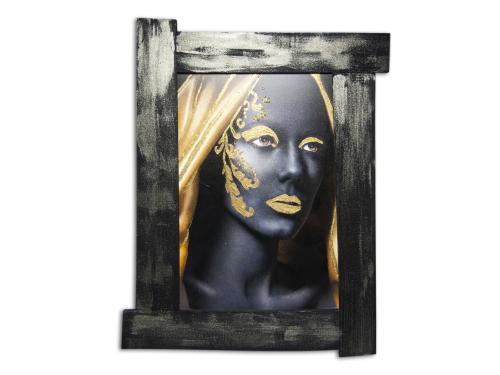 3D Altın Dövme Ahşap Tablo