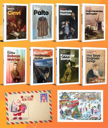 Dünya Klasikleri Sekizli Set - 3 ve Kartpostal - Halkkitabevi