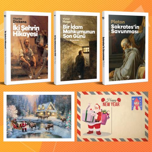 Dünya Klasikleri Üçlü Set - İki Şehrin Hikayesi - Sokratesin Savunması - Bir İdam Mahkumunun Son Günü ve Kartpostal