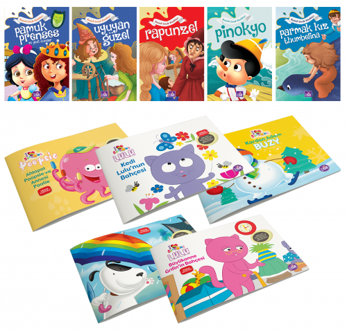 Dünya Masalları Beş Kitap ve Dahi Çocuk Beş Kitap - 2