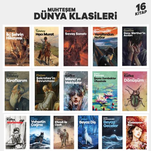 Muhteşem Dünya Klasikleri Seti - 16 Kitap - Halkkitabevi
