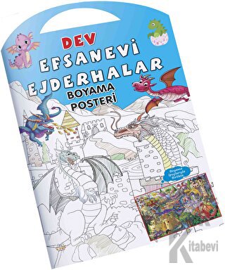 Efsanevi Ejderhalar Dev Boyama Posteri - Halkkitabevi