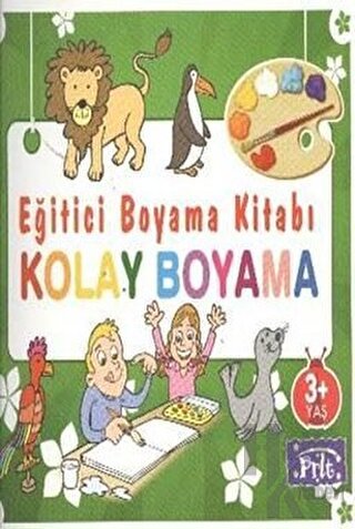 Eğitici Boyama Kitabı - Kolay Boyama - Halkkitabevi