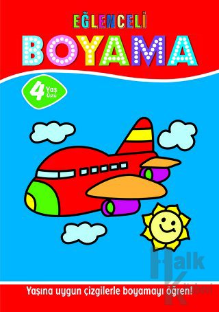 Eğlenceli Boyama 2 - 4 Yaş Üstü 4'lü Pastel Boya Hediyeli - Halkkitabe