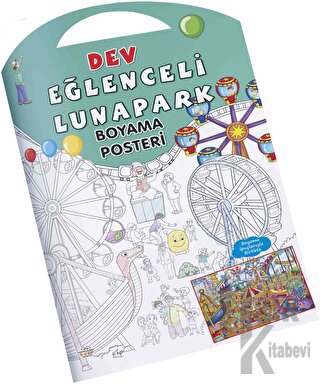 Eğlenceli Lunapark Dev Boyama Posteri