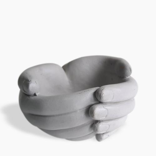 El Desenli Büyük Boy Beton Saksı - Halkkitabevi