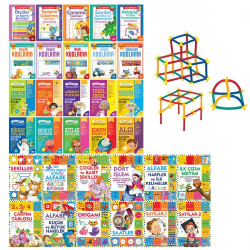 Etkinlik Gezegeni Seti - 32 Kitap ve Sihirbaz Çubuklar