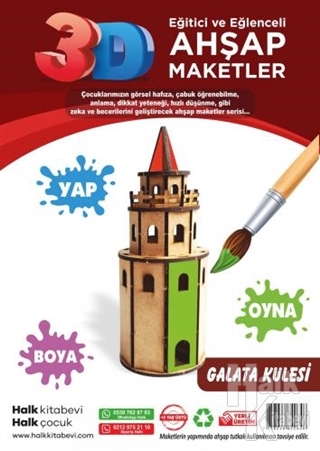 Galata Kulesi Ahşap Maket